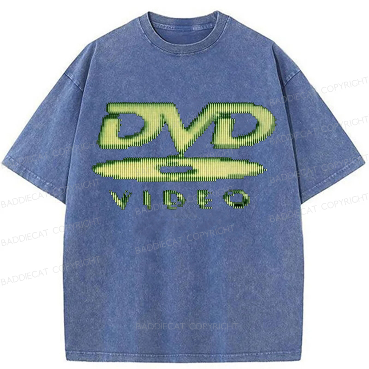 Baddiecat Retro DVD Washed T-shirt