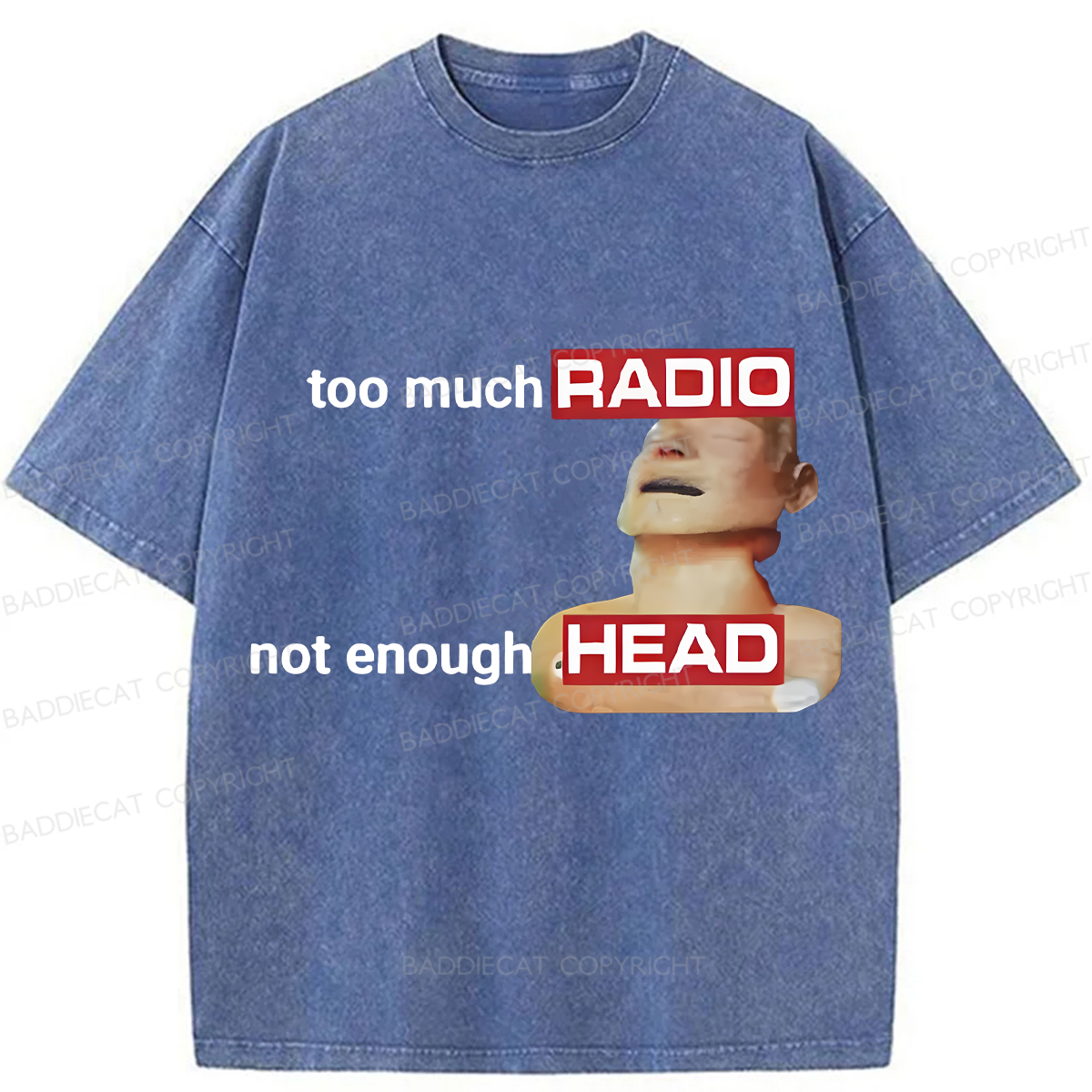 Baddiecat Funny And Humorous Emoji Packs Washed T-shirt