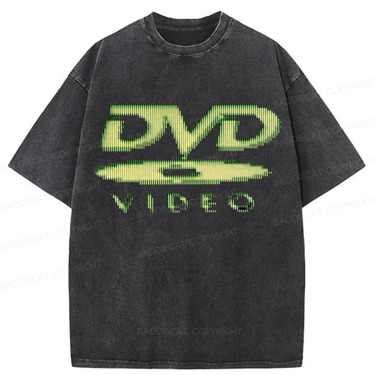 Baddiecat Retro DVD Washed T-shirt
