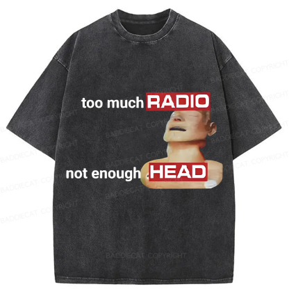 Baddiecat Funny And Humorous Emoji Packs Washed T-shirt