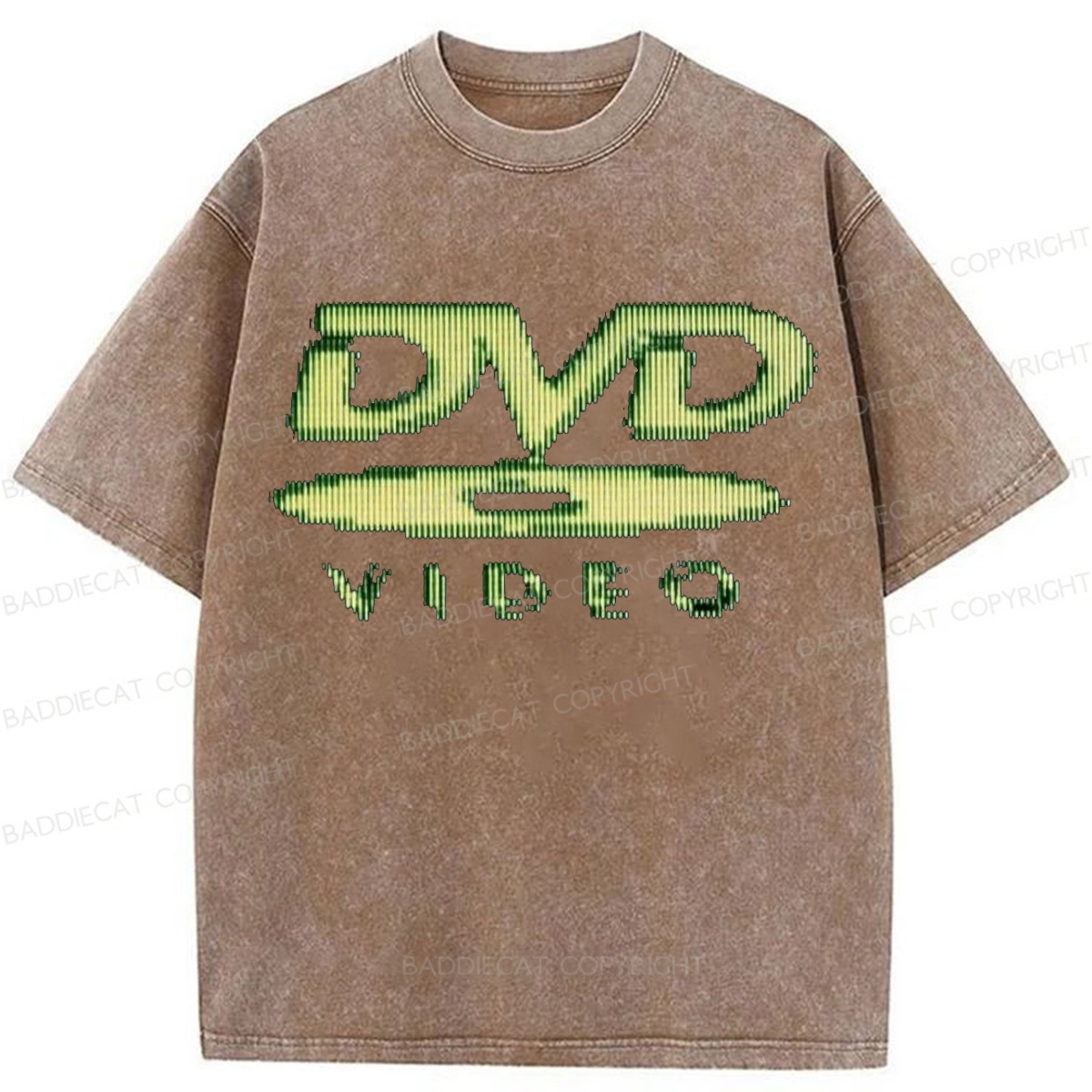 Baddiecat Retro DVD Washed T-shirt
