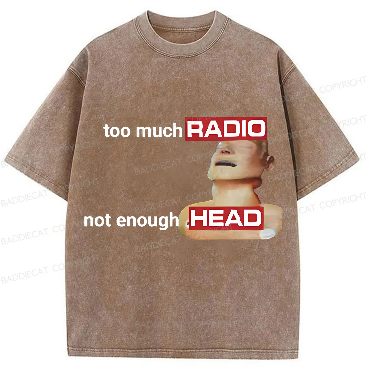 Baddiecat Funny And Humorous Emoji Packs Washed T-shirt