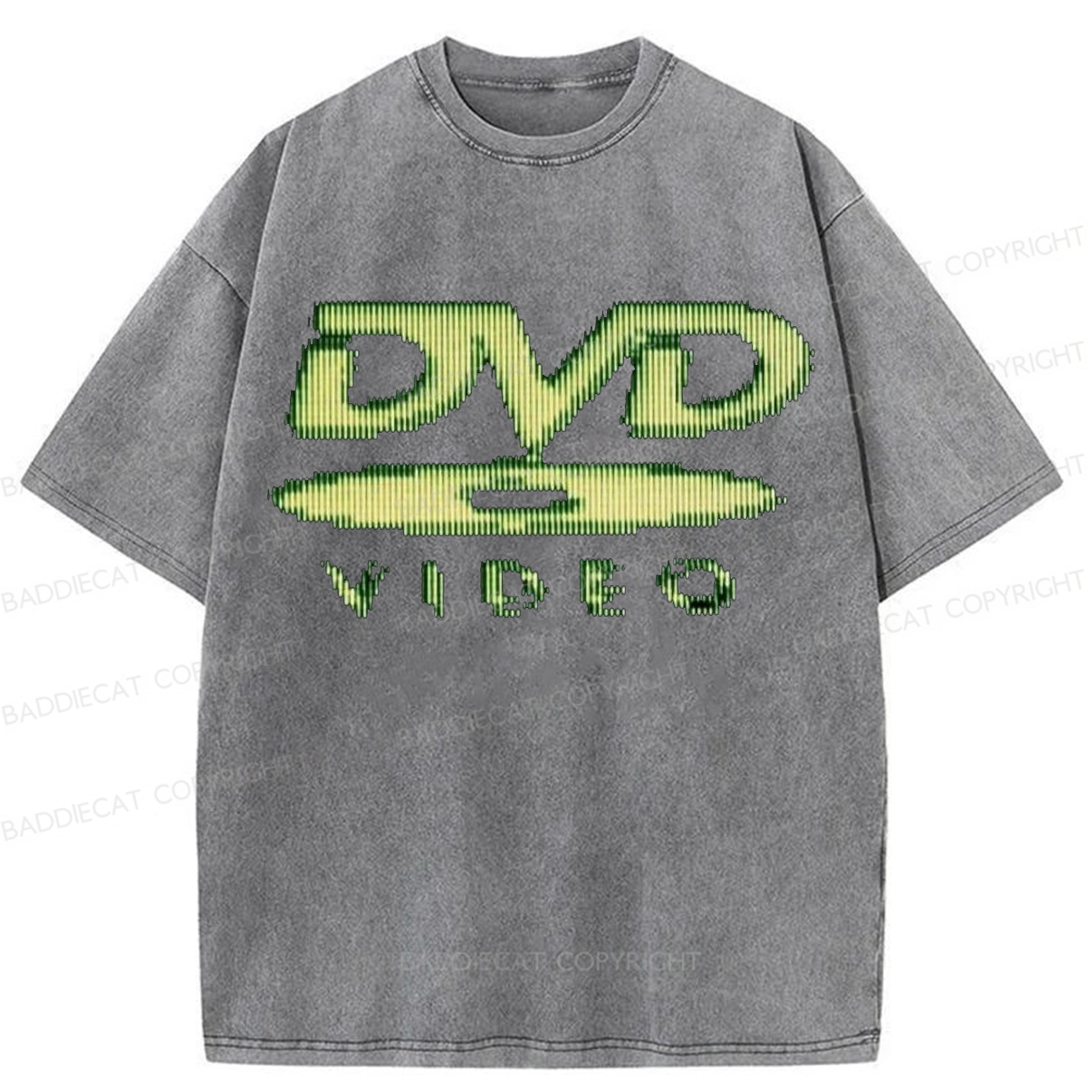 Baddiecat Retro DVD Washed T-shirt