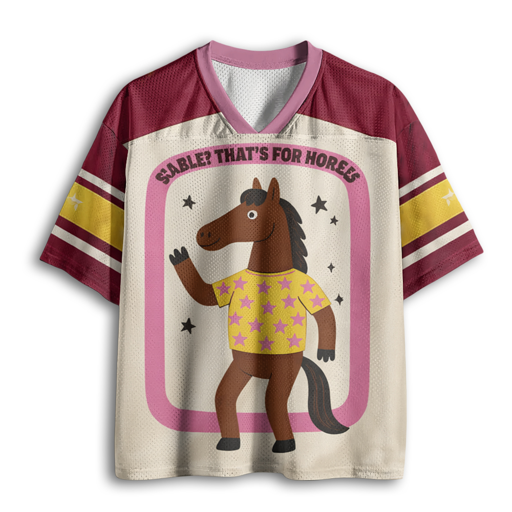 Baddiecat Stable That's For Horses Mesh Jersey