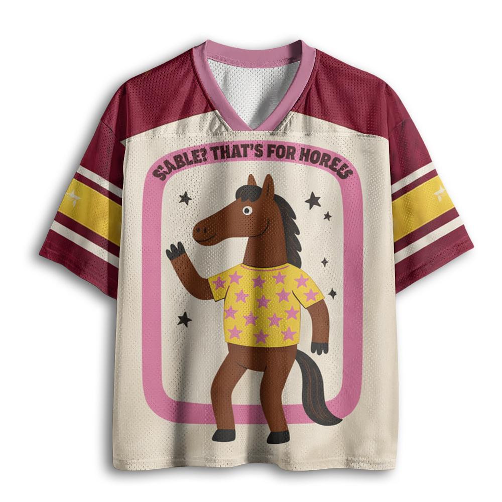 Baddiecat Stable That's For Horses Mesh Jersey