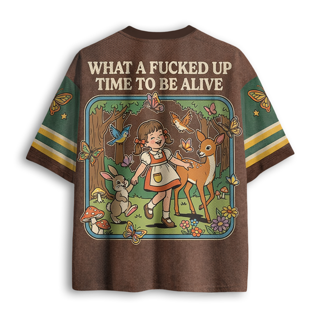 Baddiecat What A F*cked Up Time To Be Alive Mesh Jersey