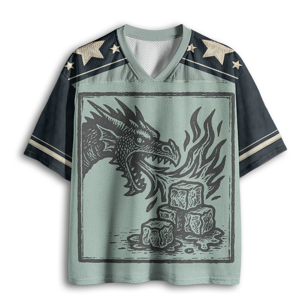 Baddiecat Dragon Fire Mesh Jersey