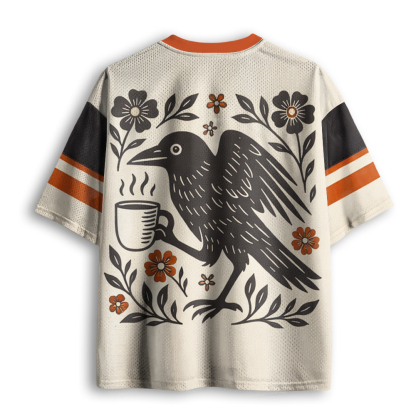 Baddiecat Crow Coffee Mesh Jersey