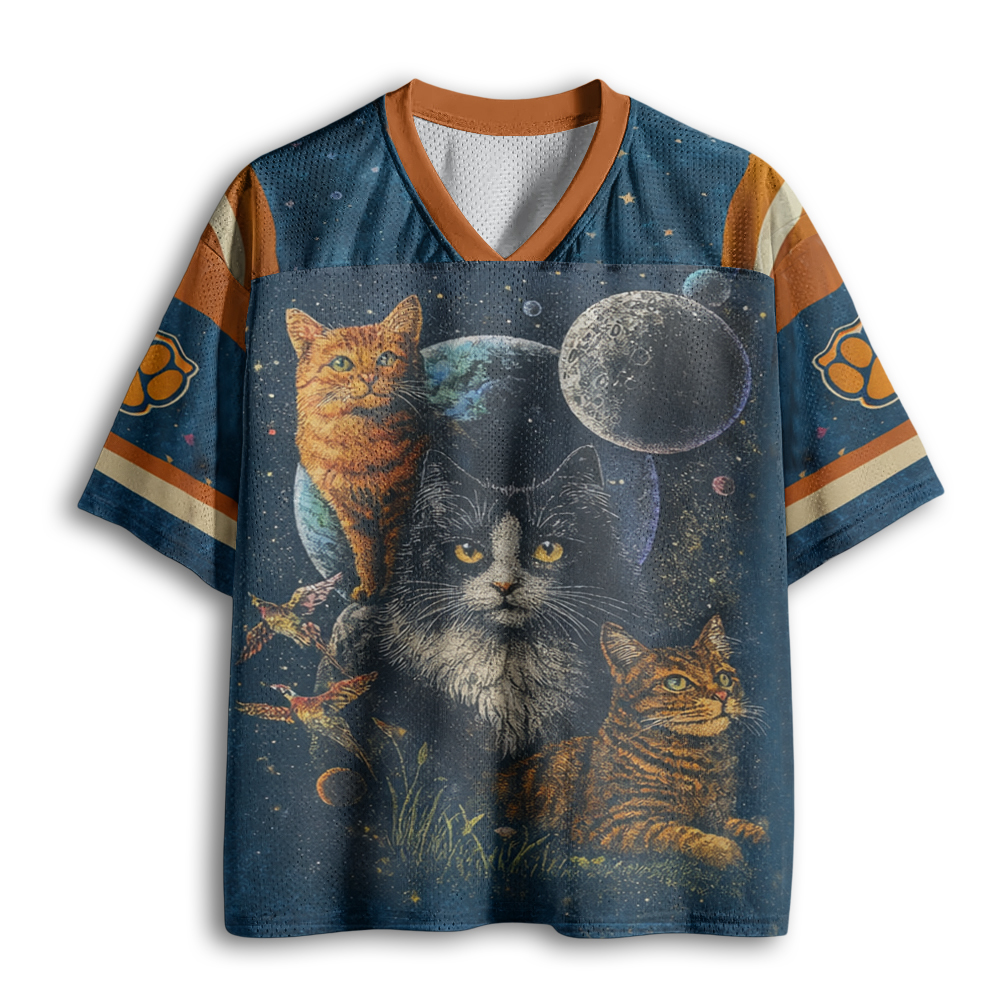 Baddiecat Galaxy Cosmic Cats Mesh Jersey