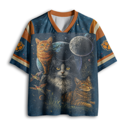 Baddiecat Galaxy Cosmic Cats Mesh Jersey