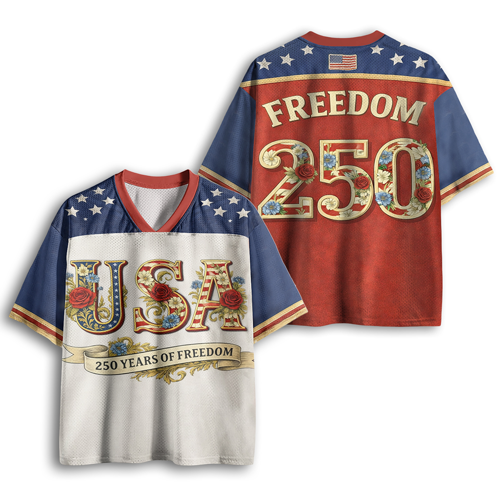 Baddiecat USA 250 Years Of Freedom Mesh Jersey