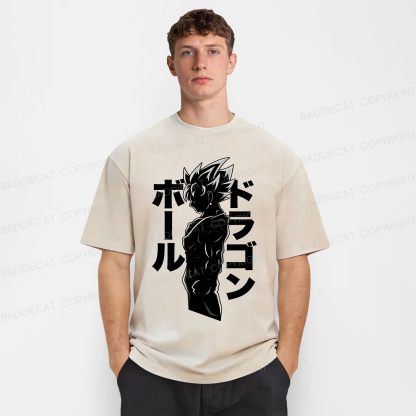 Baddiecat Dragon Ball Z Goku Washed T-shirt