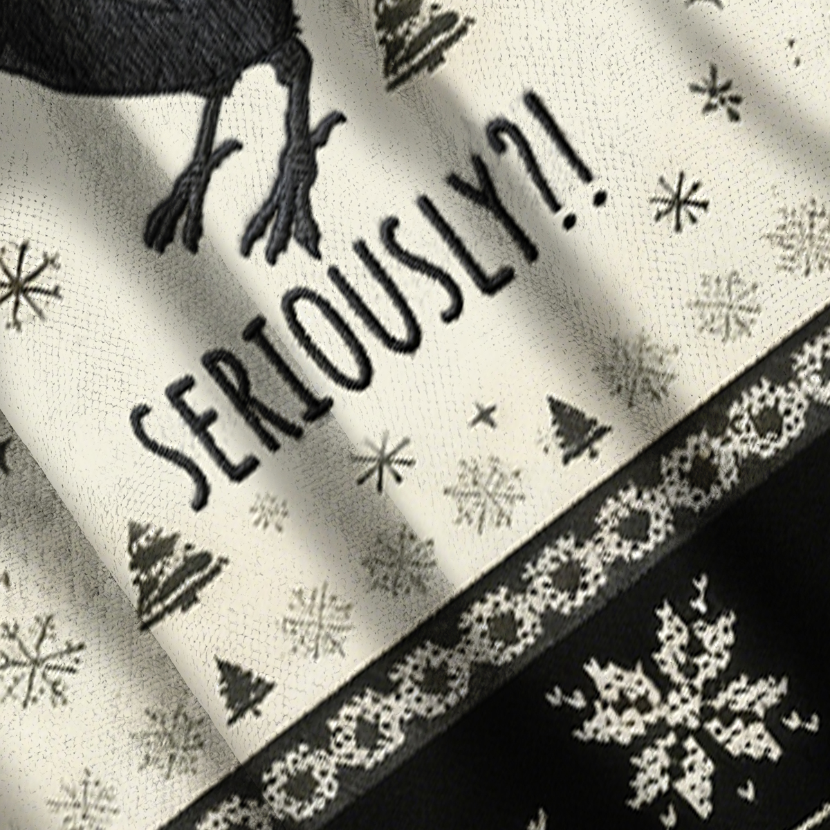 Baddiecat Seriously Christmas Ugly Sweatshirt