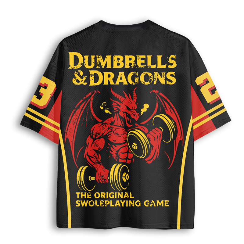 Baddiecat Funny Dungeons And Dragons Gym Mesh Jersey