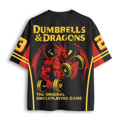 Baddiecat Funny Dungeons And Dragons Gym Mesh Jersey