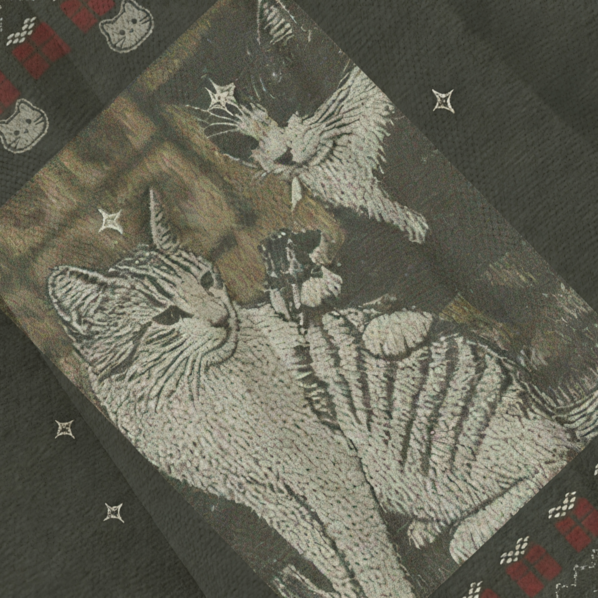 Baddiecat Tattooed Cat Ugly Sweatshirt