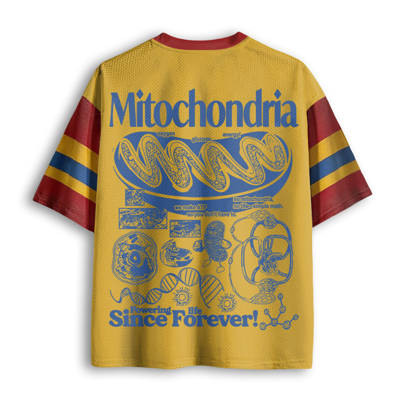 Baddiecat Mitochondria Vintage Science Mesh Jersey