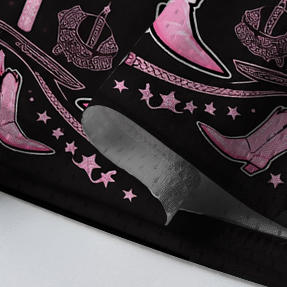 Baddiecat Western Frog In Pink Mesh Jersey