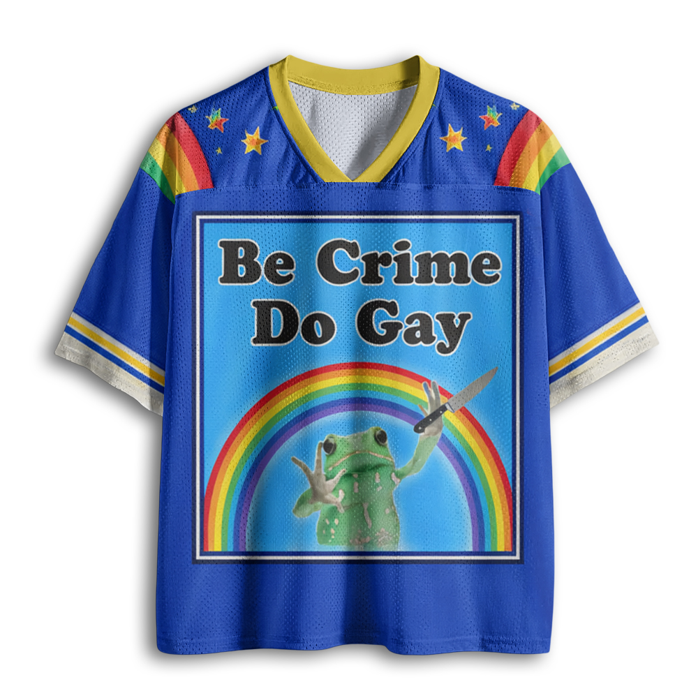 Baddiecat Be Crime Do Gay Mesh Jersey