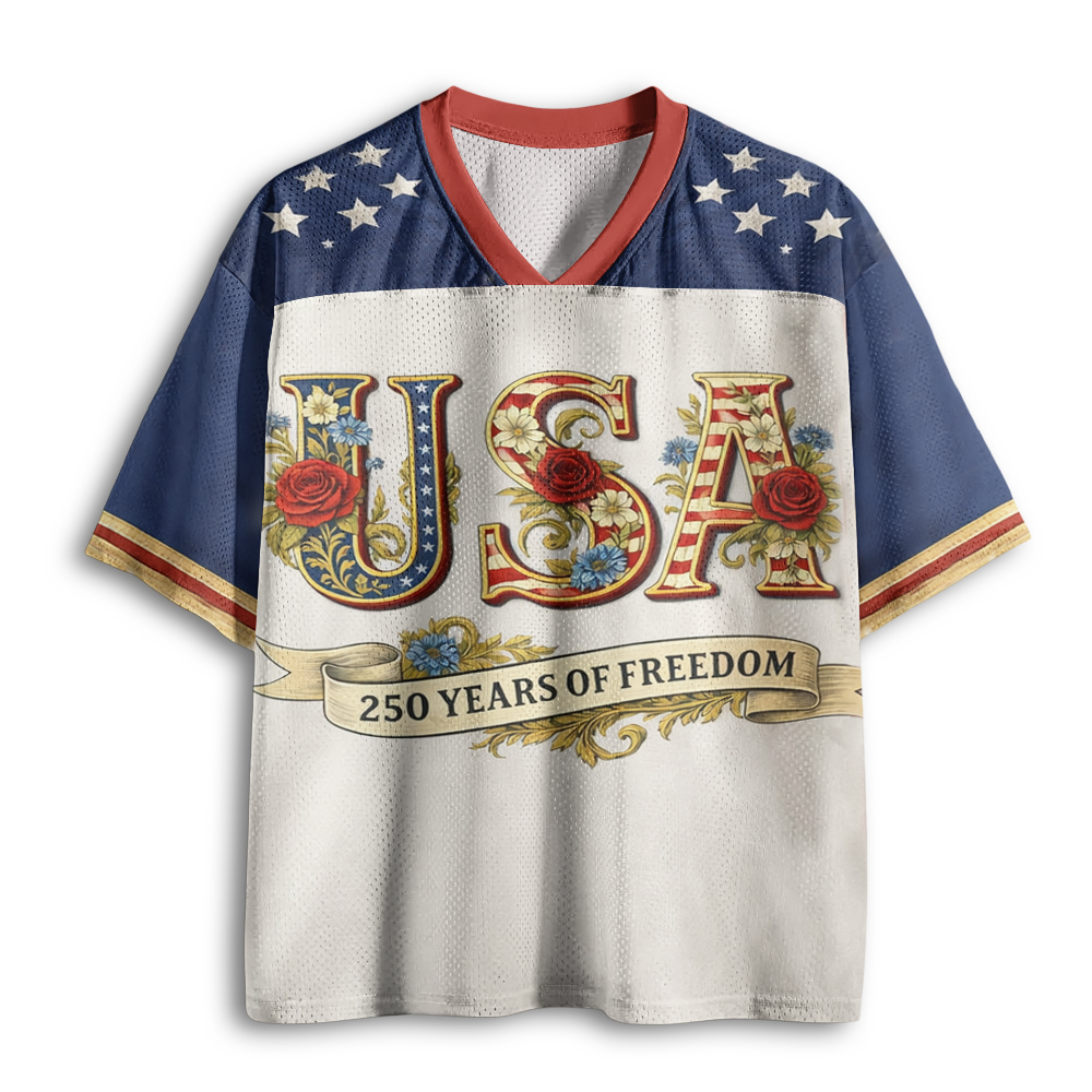 Baddiecat USA 250 Years Of Freedom Mesh Jersey