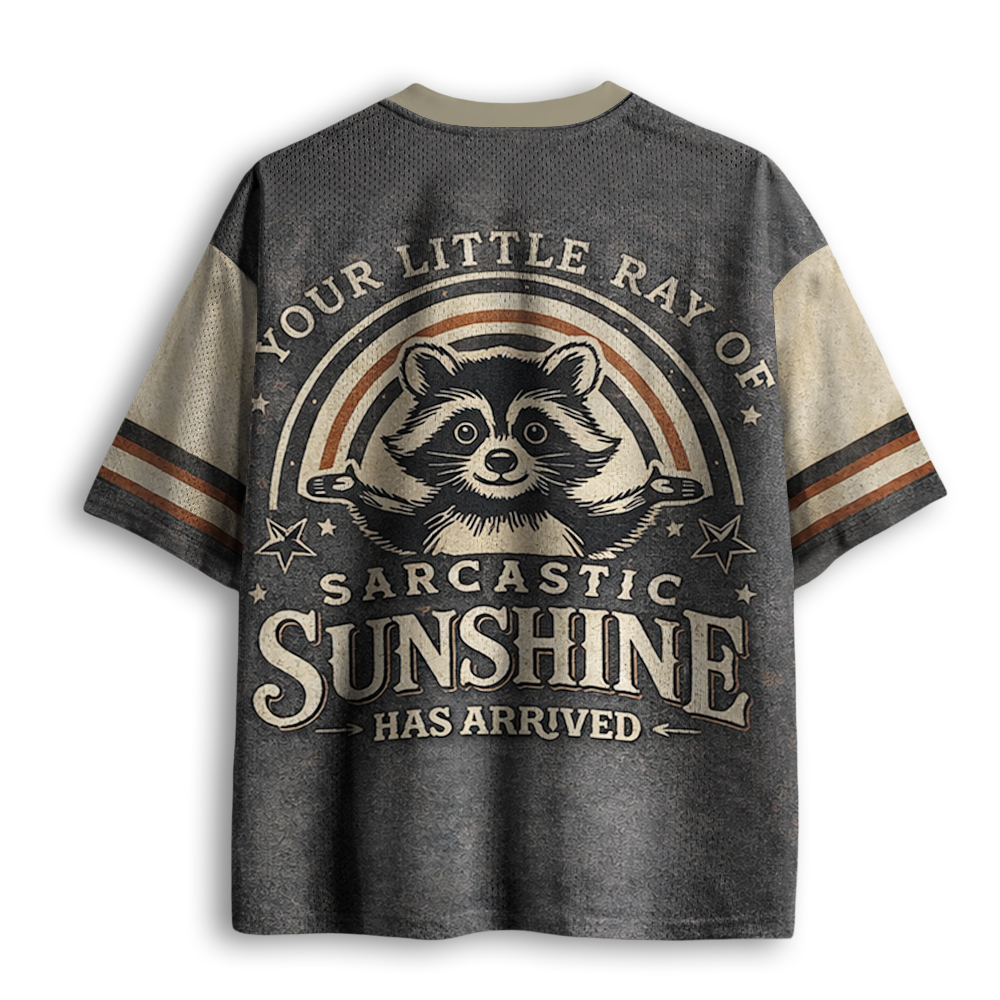 Baddiecat Your Little Ray Of Sarcastic Sunshine Has Arrived Mesh Jersey