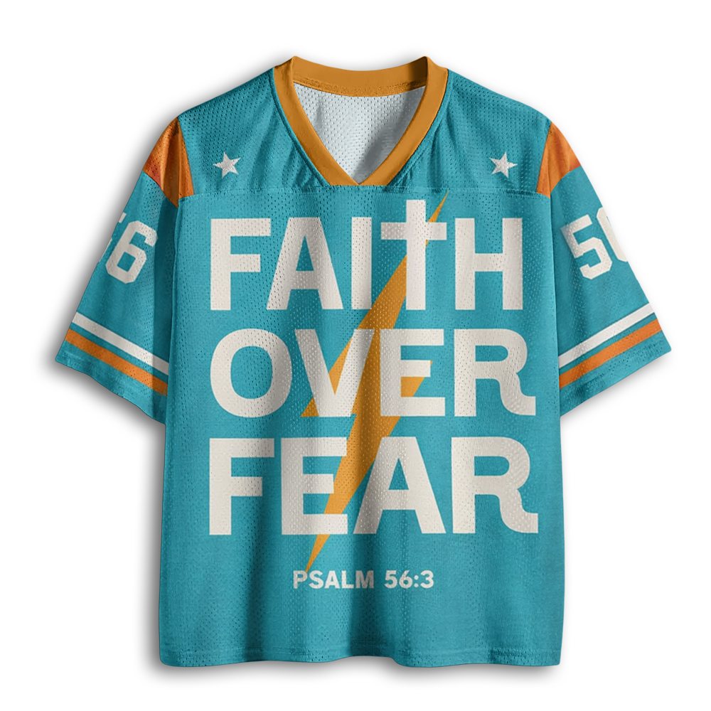 Baddiecat Faith Over Fear Mesh Jersey