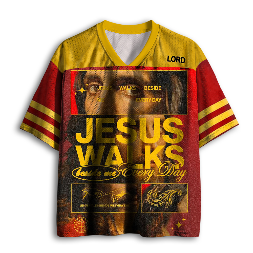 Baddiecat Jesus Walk Mesh Jersey