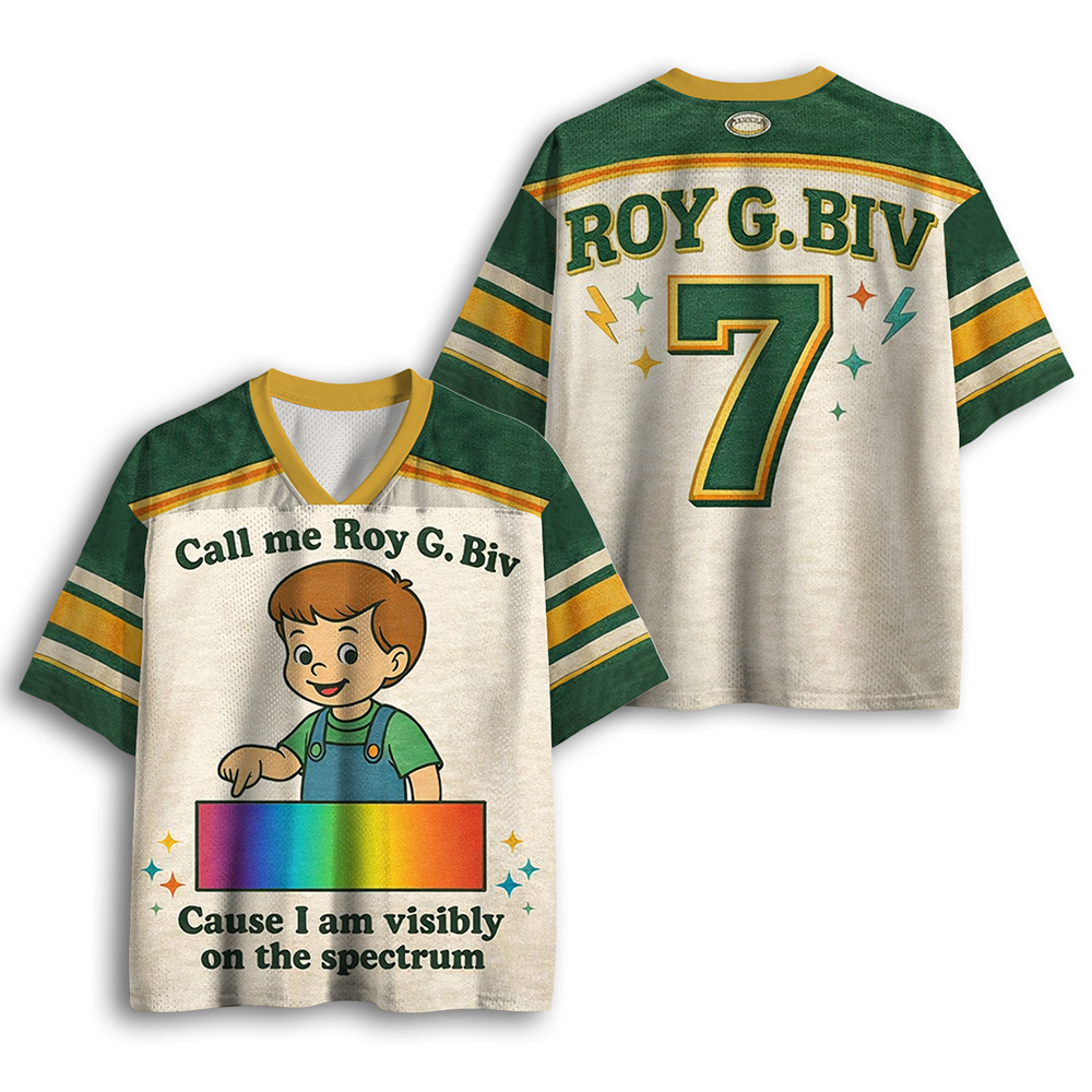 Baddiecat Call Me Roy G.Biv Mesh Jersey