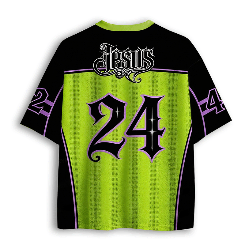 Baddiecat Jesus Christian Faith Mesh Jersey
