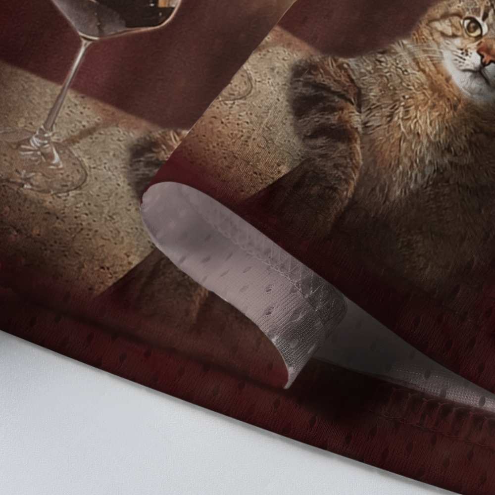 Baddiecat Cat Wine Mesh Jersey
