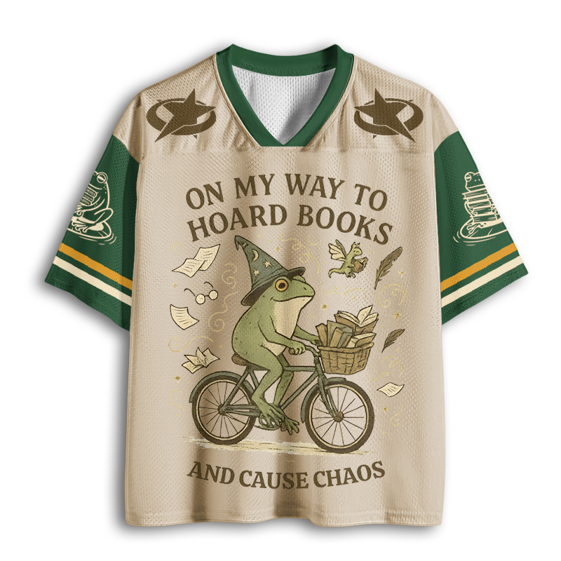 Baddiecat On My Way To Hoard Books And Cause Chaos Mesh Jersey