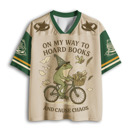 Baddiecat On My Way To Hoard Books And Cause Chaos Mesh Jersey