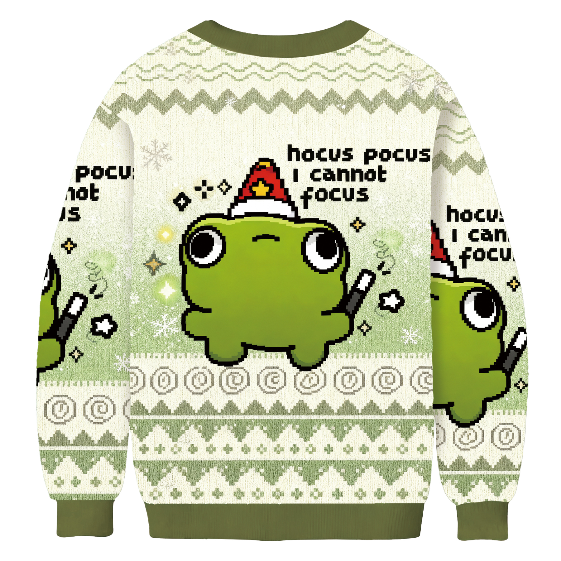 Hocus Pocus I Cannot Focus Funny Frog Ugly Sweatshirt