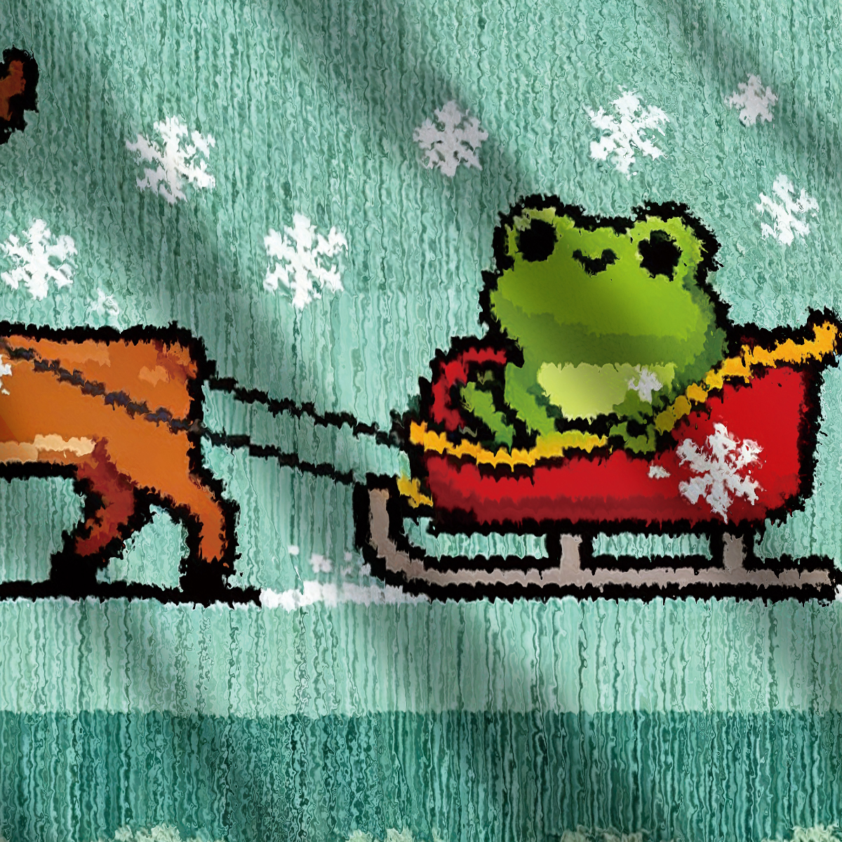 Don’t Ask Me Where I’m Going Funny Frog Meme Christmas Ugly Sweatshirt