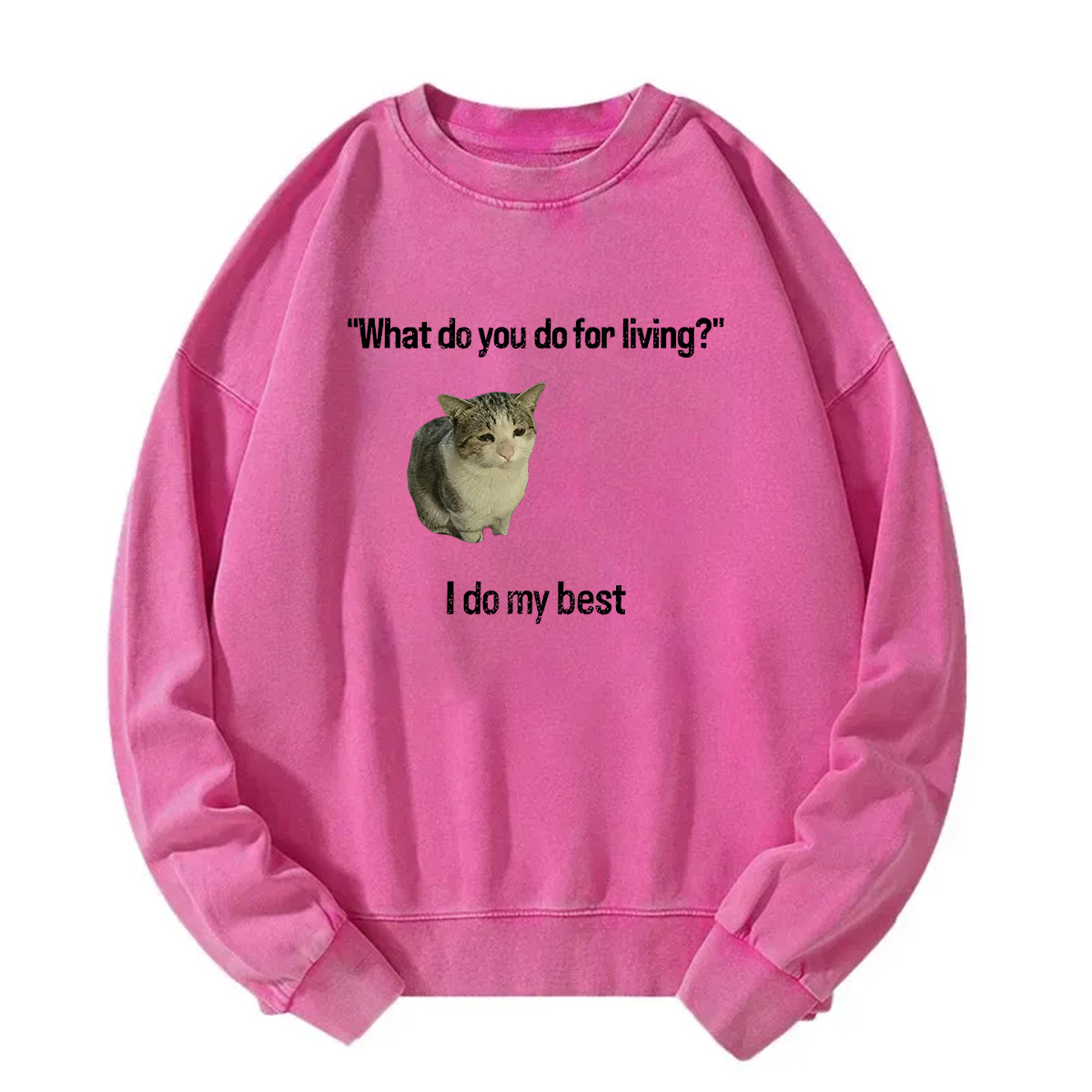 What Do You Do for Living I Do My Best Sweatshirt