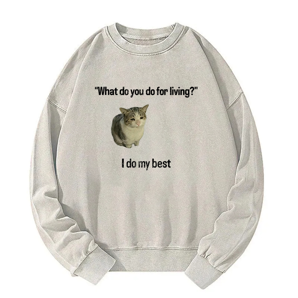 What Do You Do for Living I Do My Best Sweatshirt