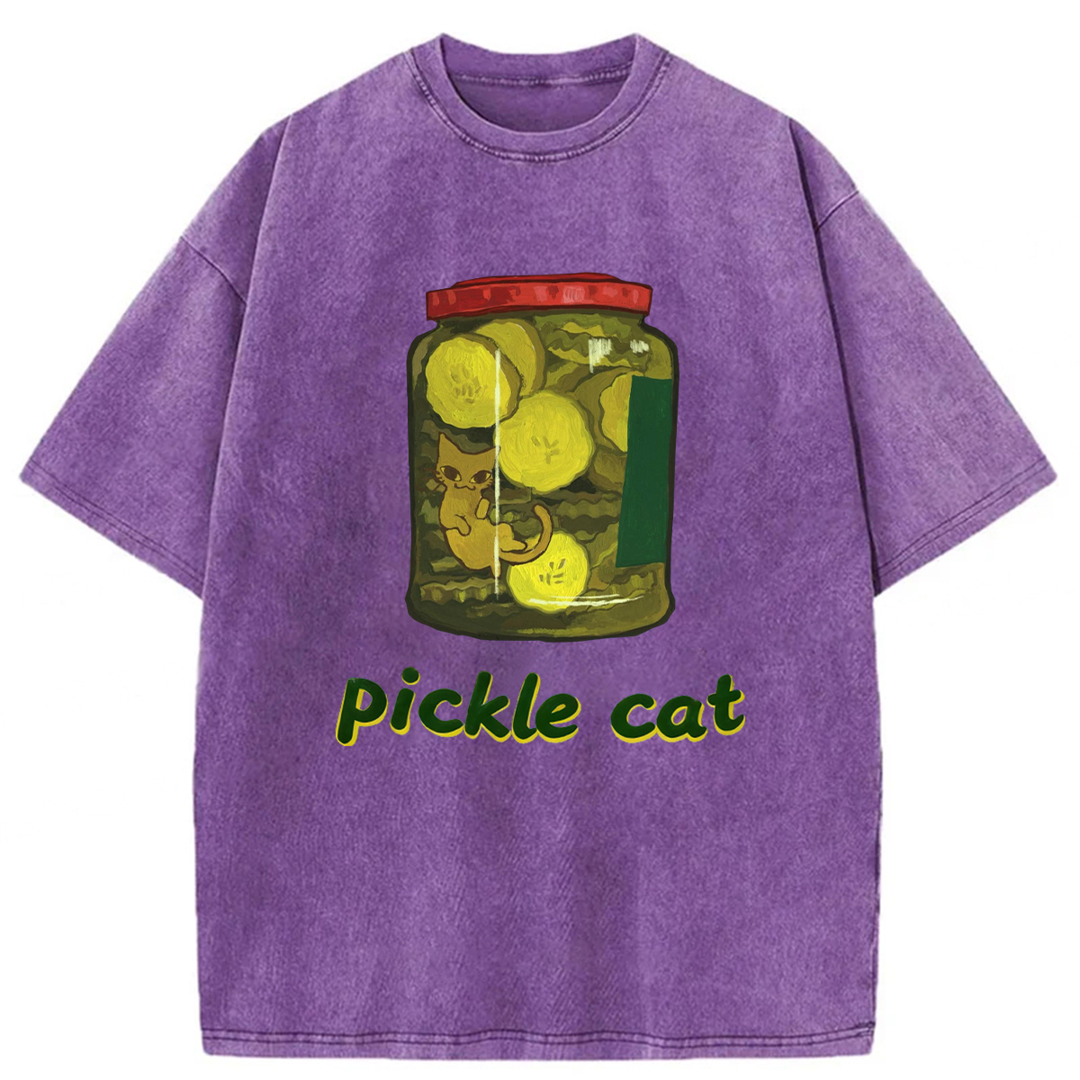 Pickle Cat In A Jar T-shirt