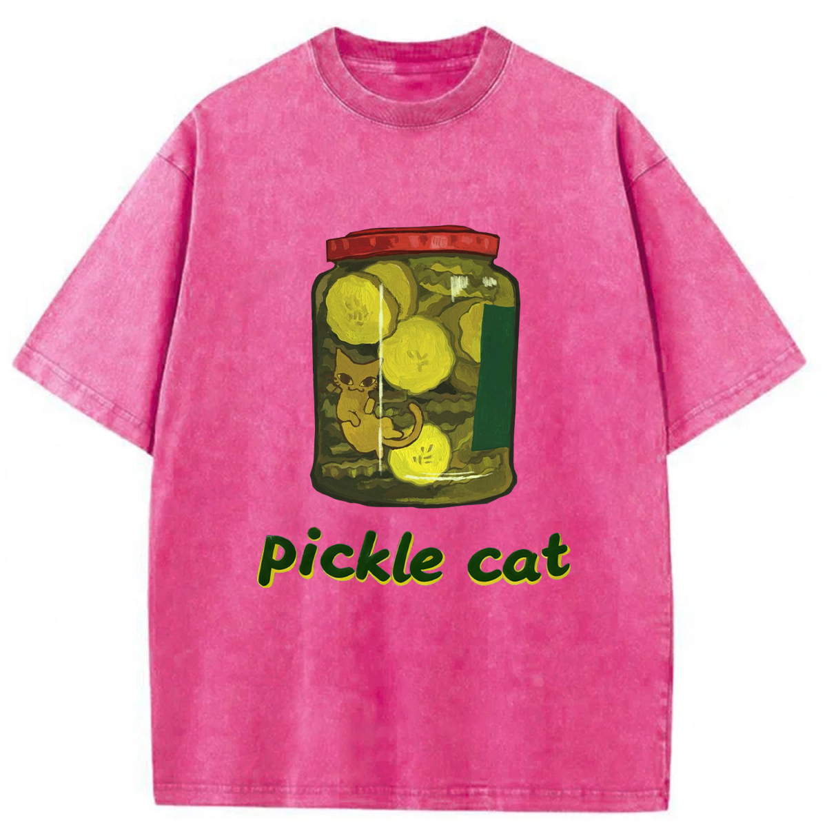 Pickle Cat In A Jar T-shirt