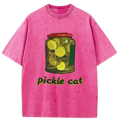 Pickle Cat In A Jar T-shirt