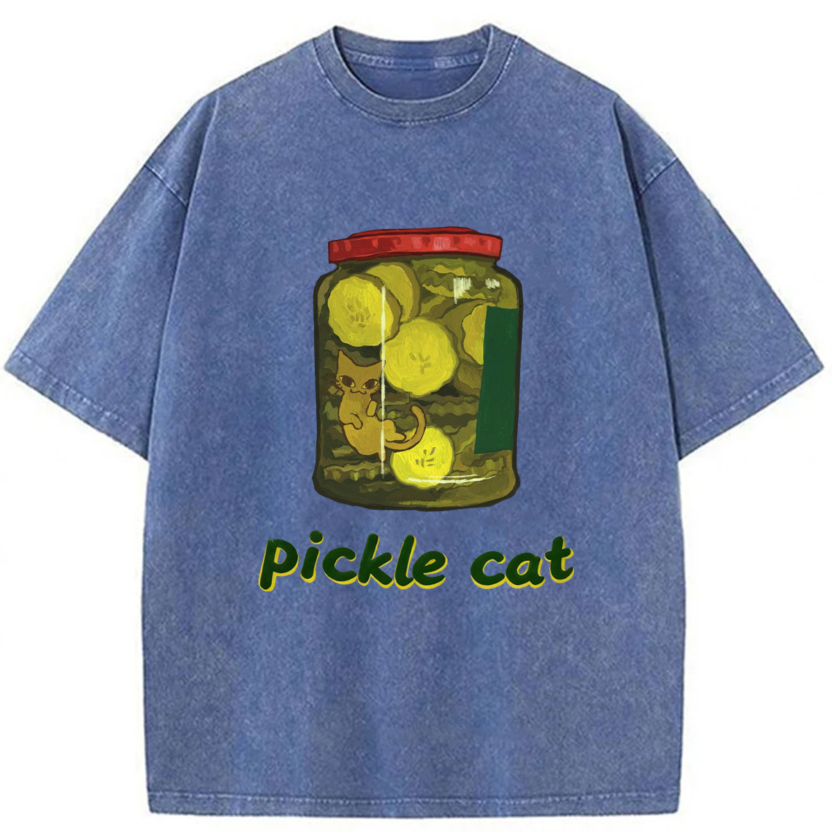 Pickle Cat In A Jar T-shirt