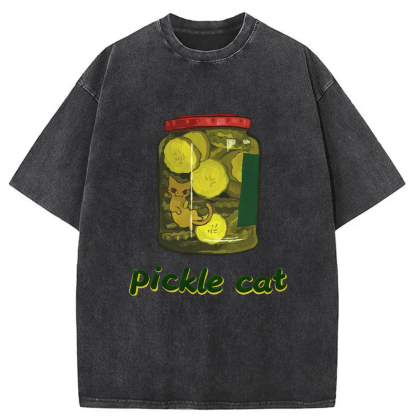 Pickle Cat In A Jar T-shirt
