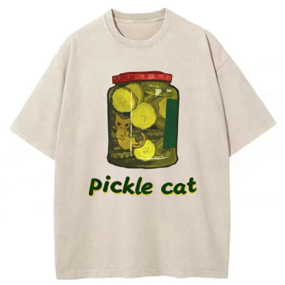 Pickle Cat In A Jar T-shirt