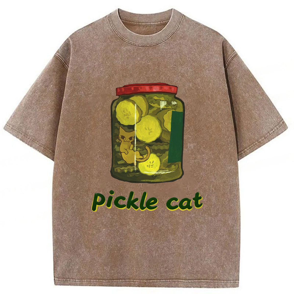 Pickle Cat In A Jar T-shirt