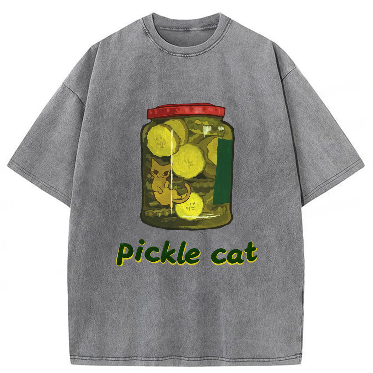 Pickle Cat In A Jar T-shirt