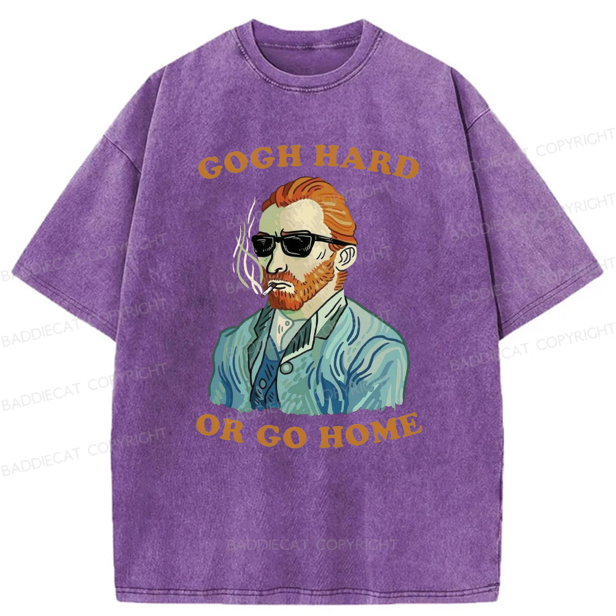 Gogh Hard Or Go Home Washed T-shirt