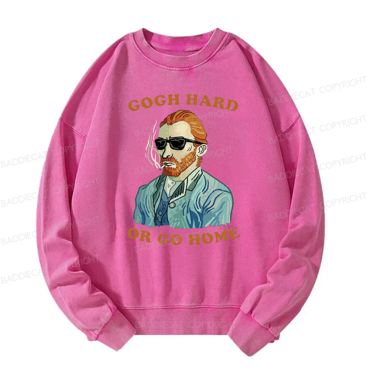 Gogh Hard Or Go Home Washed Sweatshirt