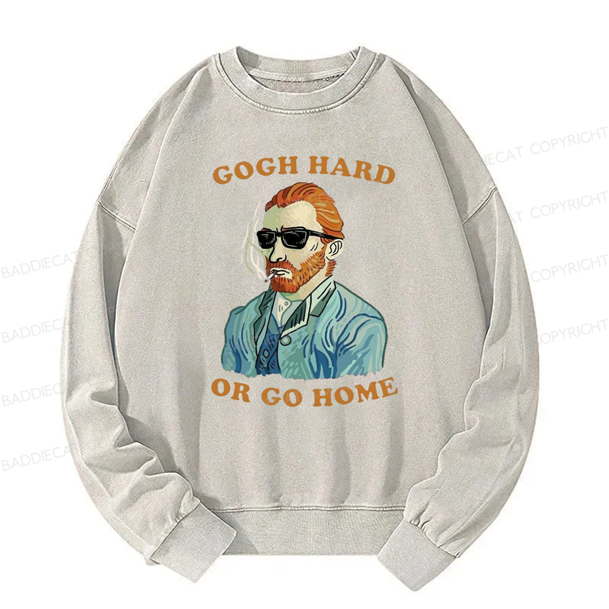 Gogh Hard Or Go Home Washed Sweatshirt