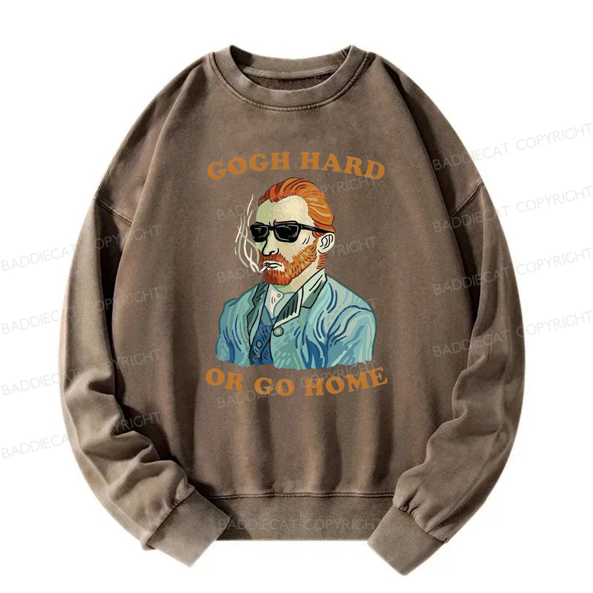 Gogh Hard Or Go Home Washed Sweatshirt