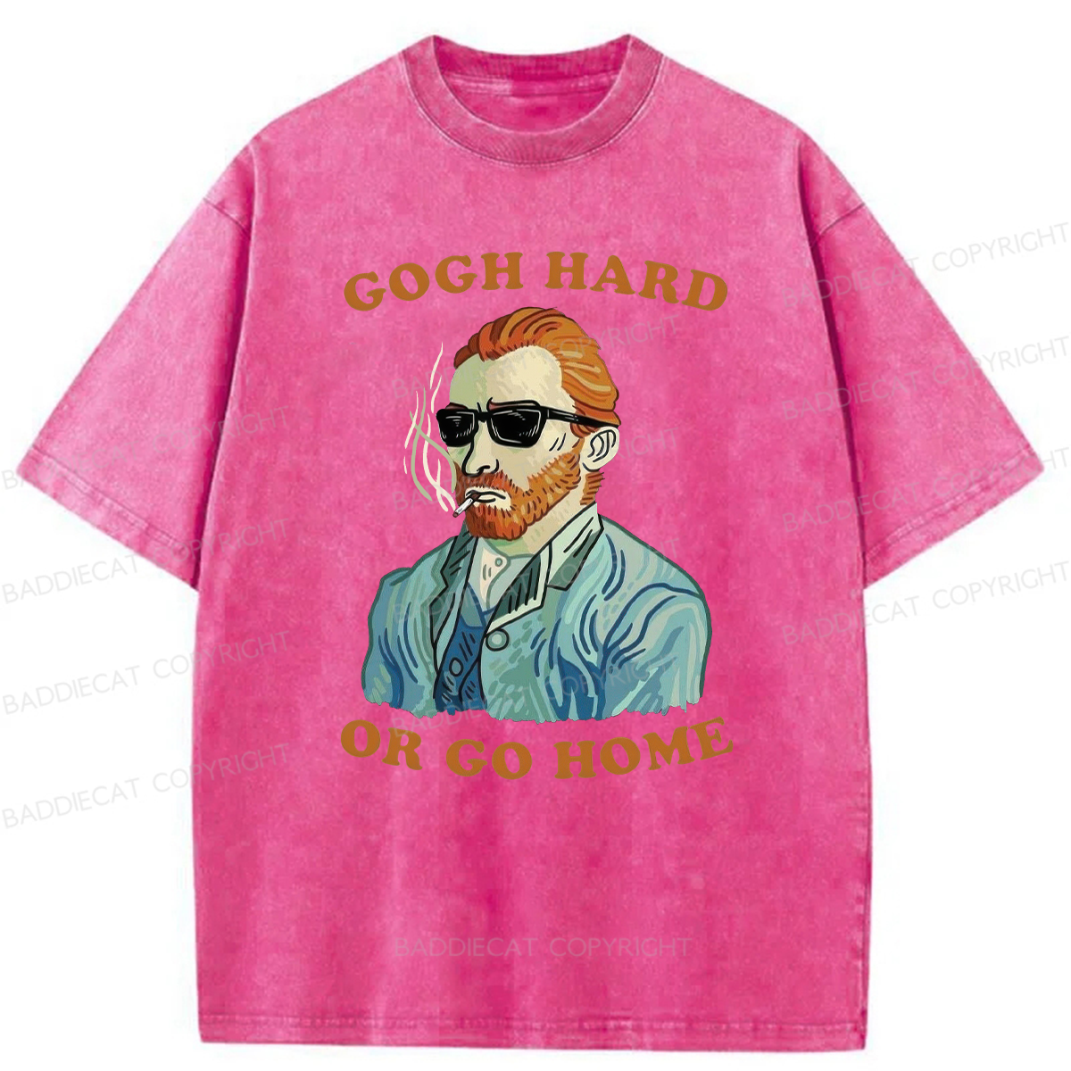 Gogh Hard Or Go Home Washed T-shirt