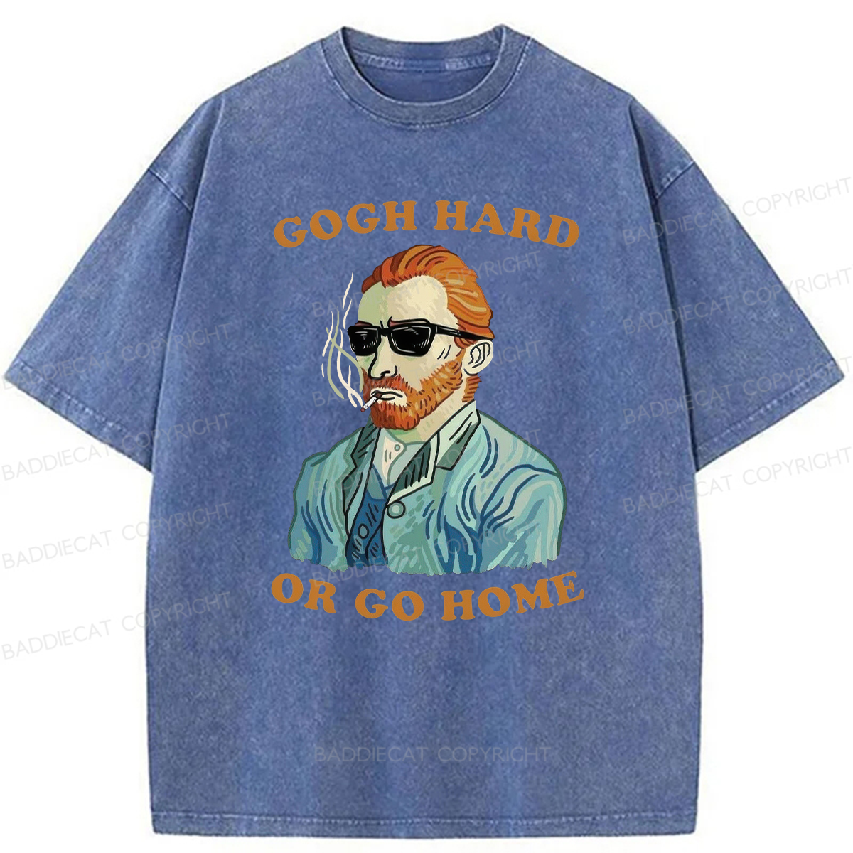Gogh Hard Or Go Home Washed T-shirt